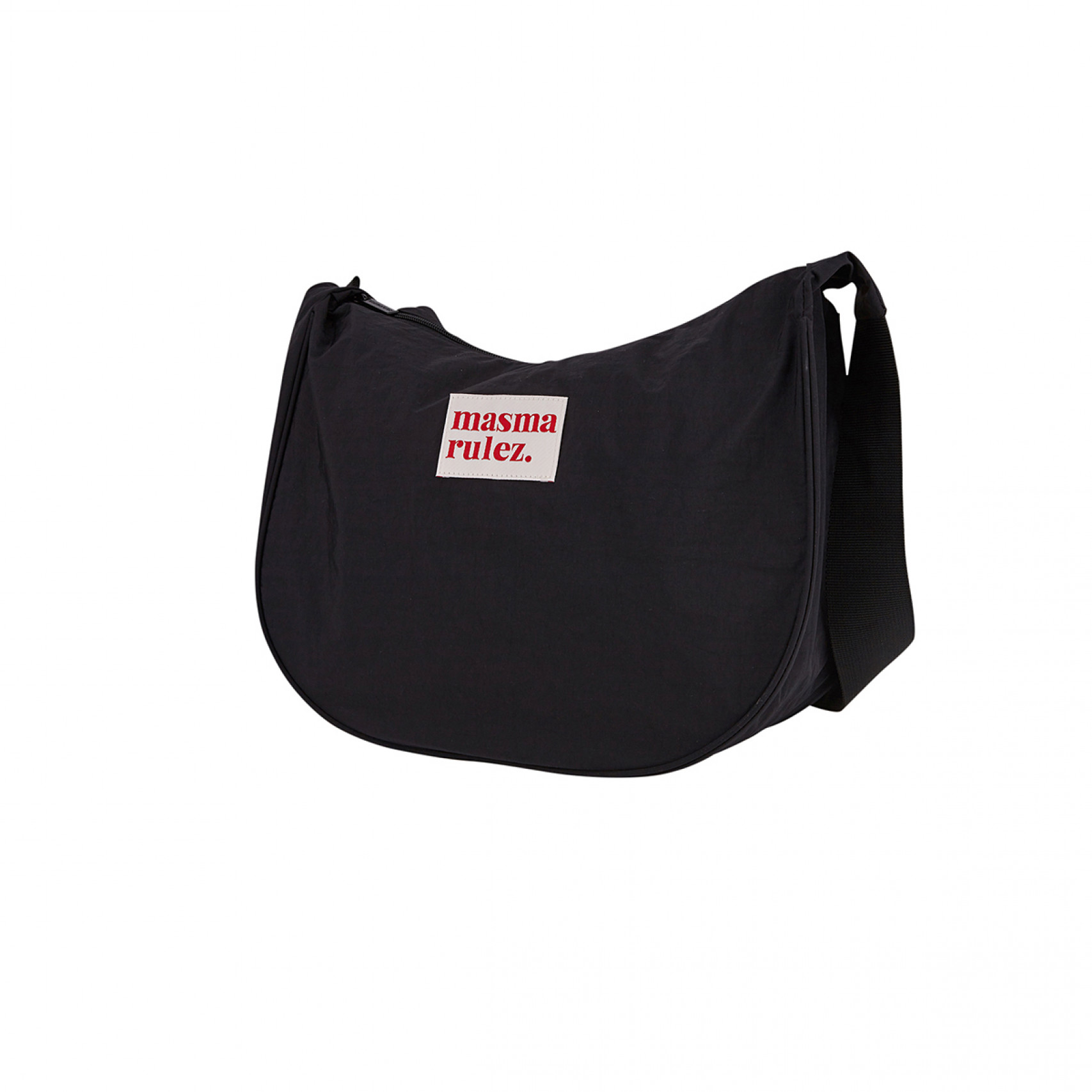 하프문 크로스백 블랙