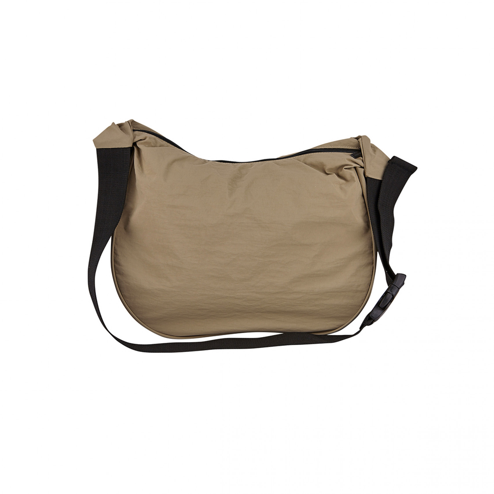 하프문 크로스백 카키 베이지