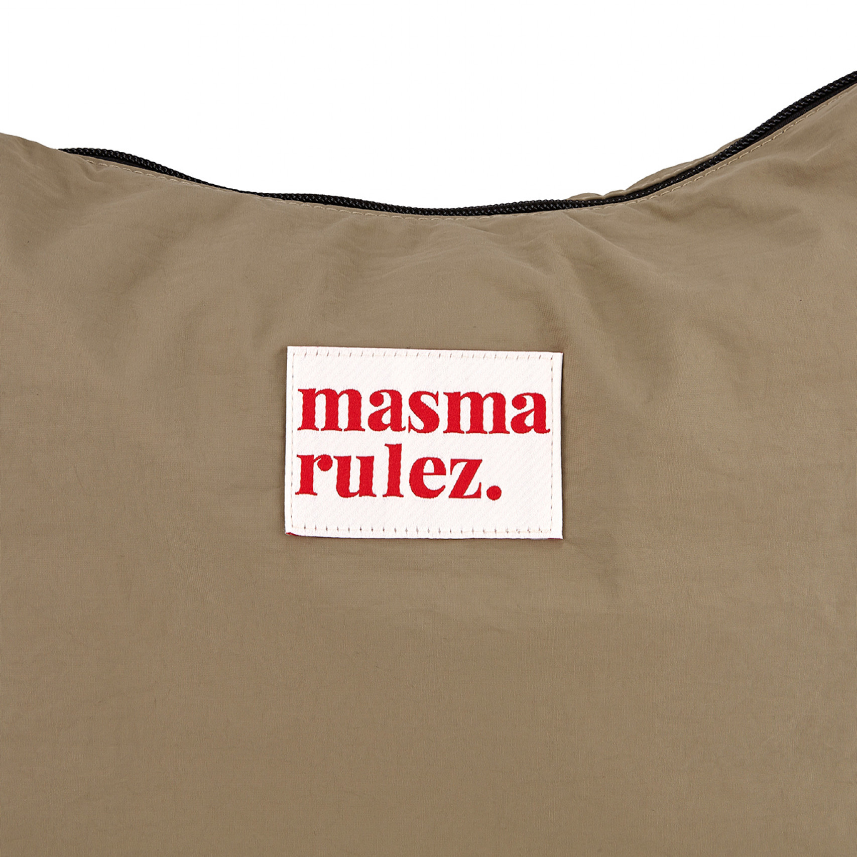 하프문 크로스백 카키 베이지