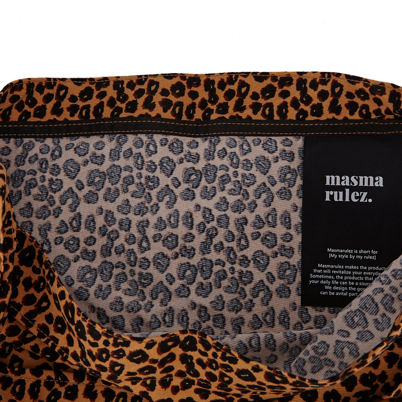 래빗 숄더백 레오파드