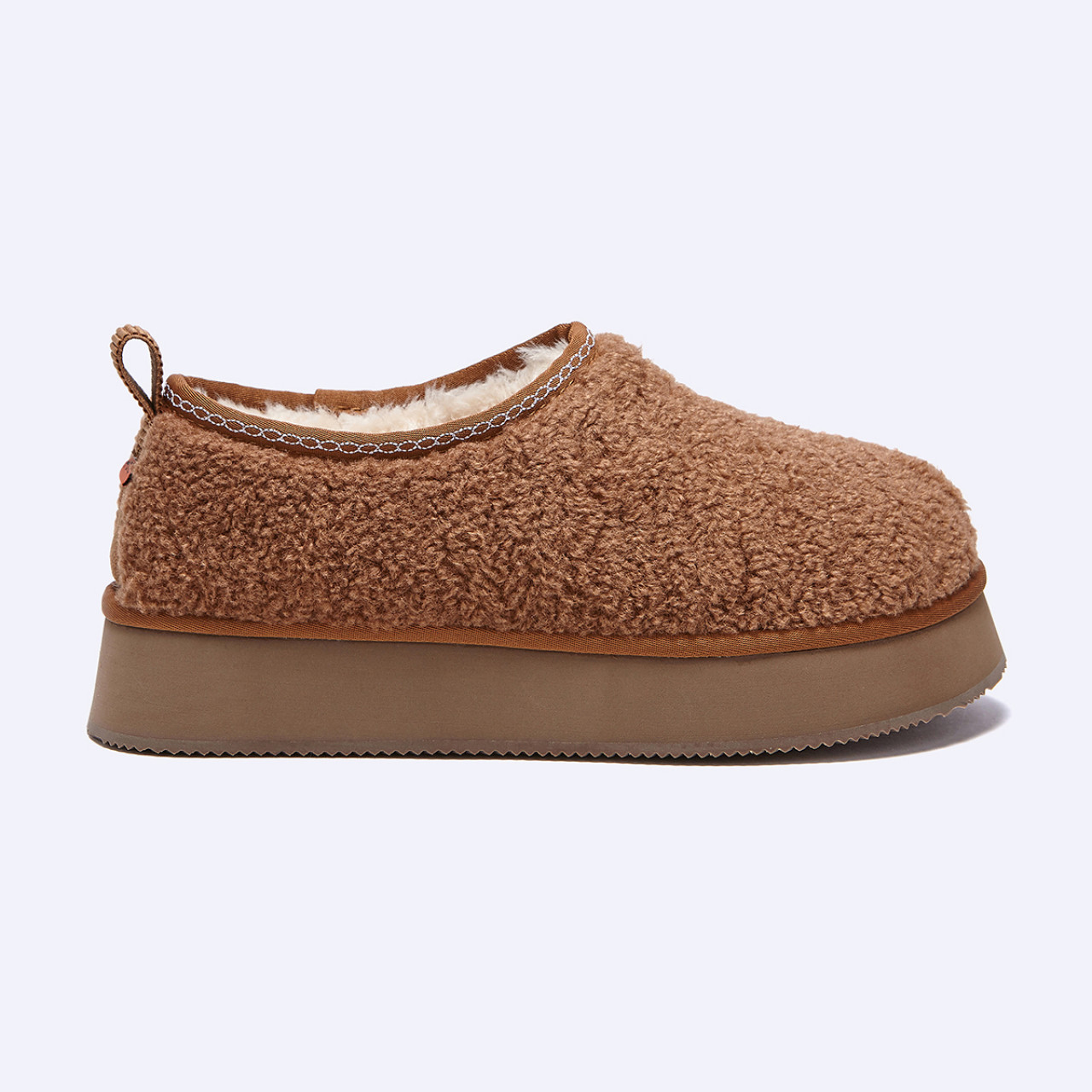 벌루니 플랫폼 퍼 클로그 카멜 / FLOTFF4W18