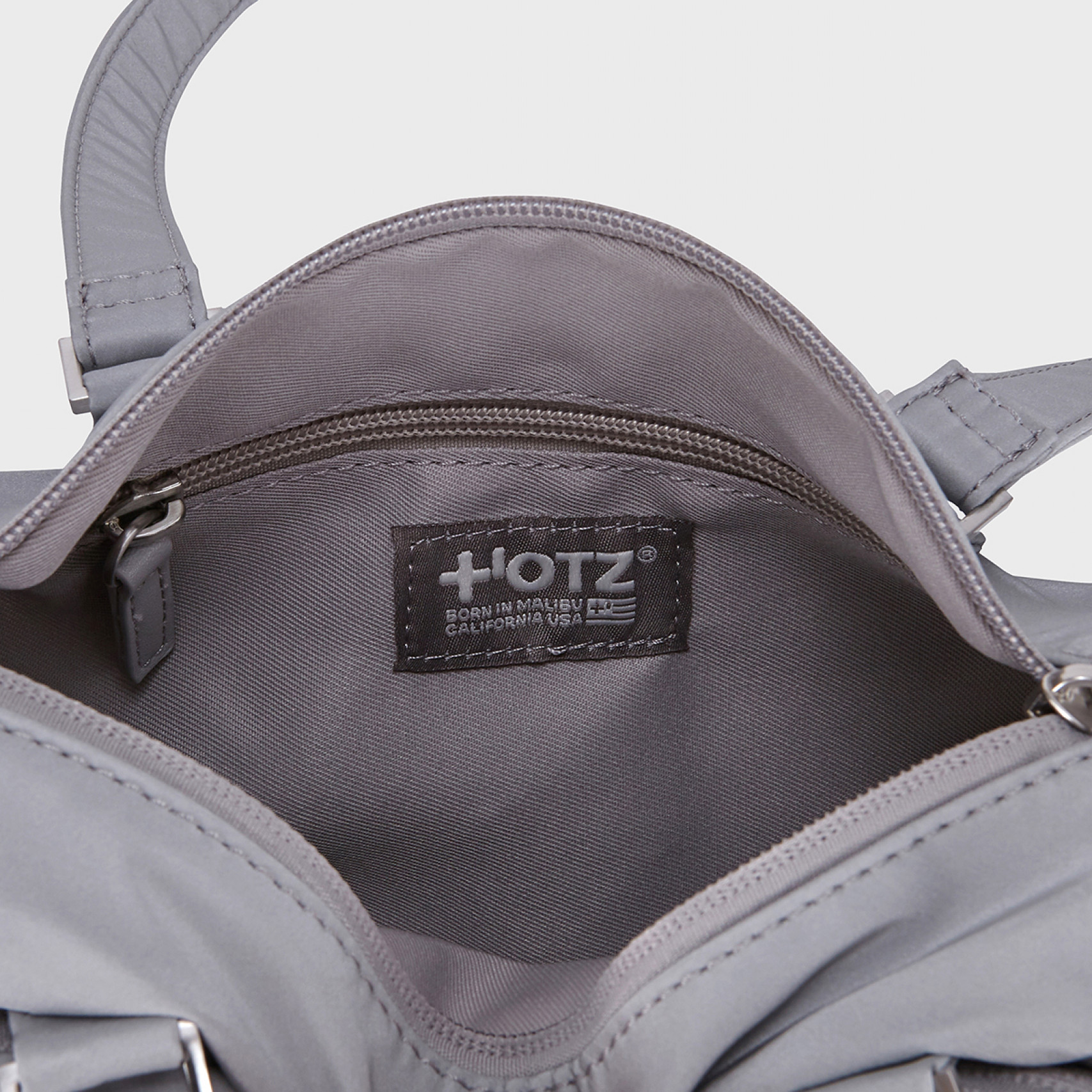 말리부 글로시 숄더백 라이트 그레이 / FLOTGA1B05