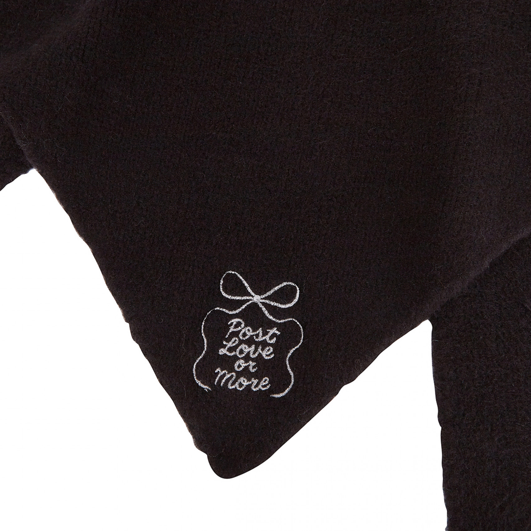 오찌x로파서울 니트 스카프 블랙 / FLOTFF4A06