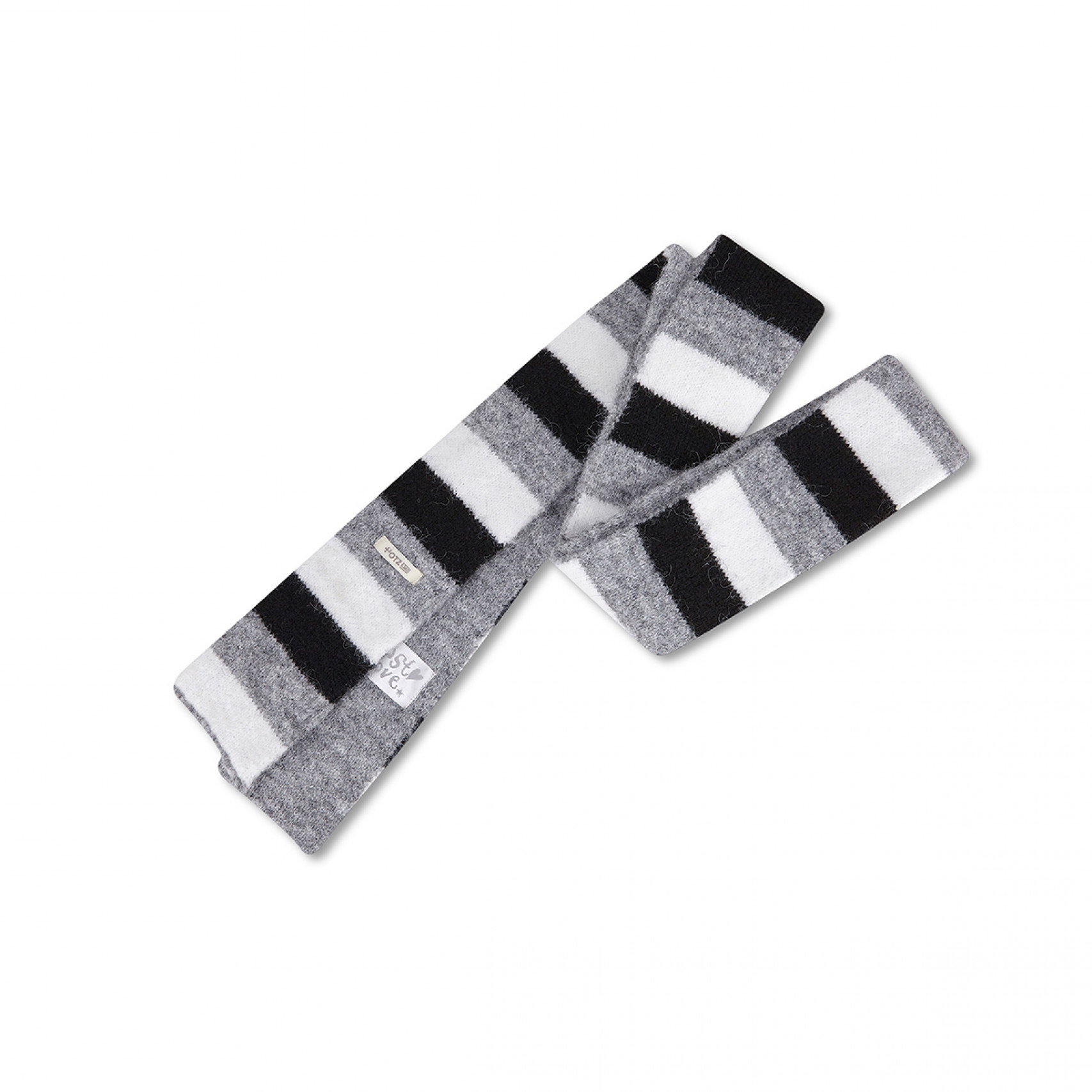 오찌x로파서울 스트라이프 머플러 블랙 그레이 / FLOTFF4A08