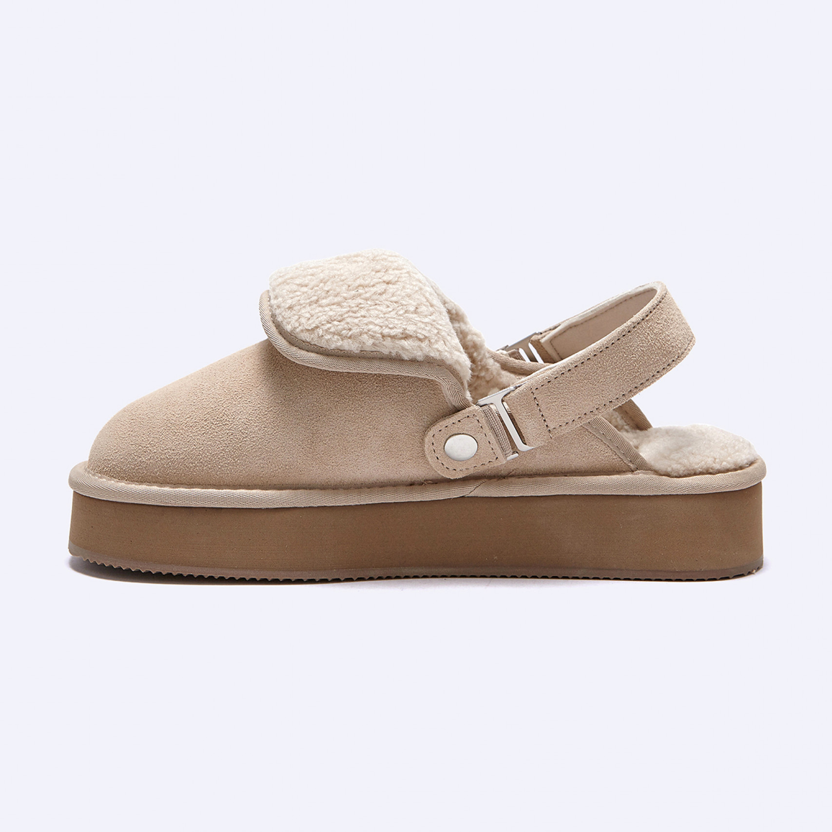 오찌x우무 벌루니 플랫폼 밴딩 슬라이드 아이보리 / FLOTFF4W21