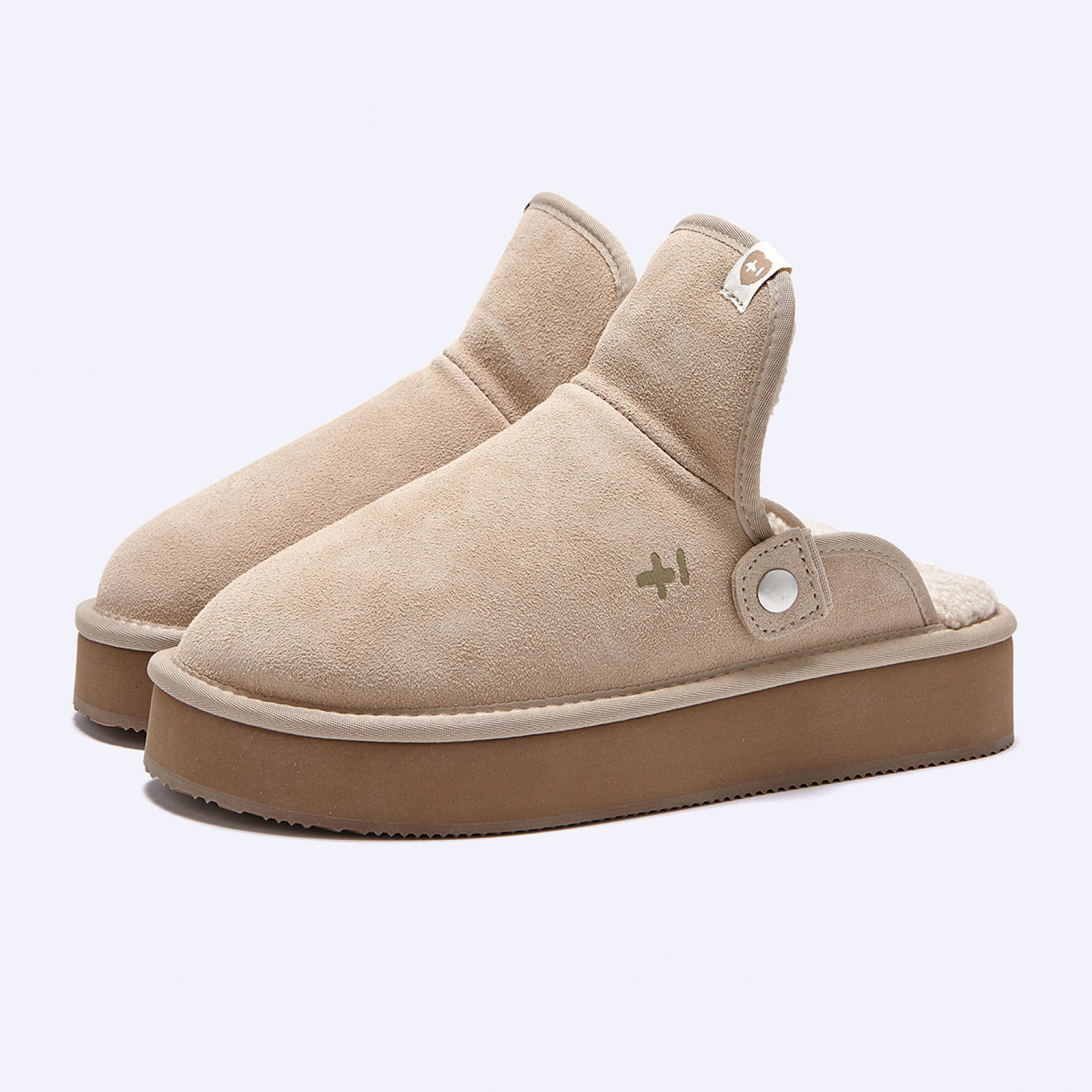 오찌x우무 벌루니 플랫폼 밴딩 슬라이드 아이보리 / FLOTFF4W21