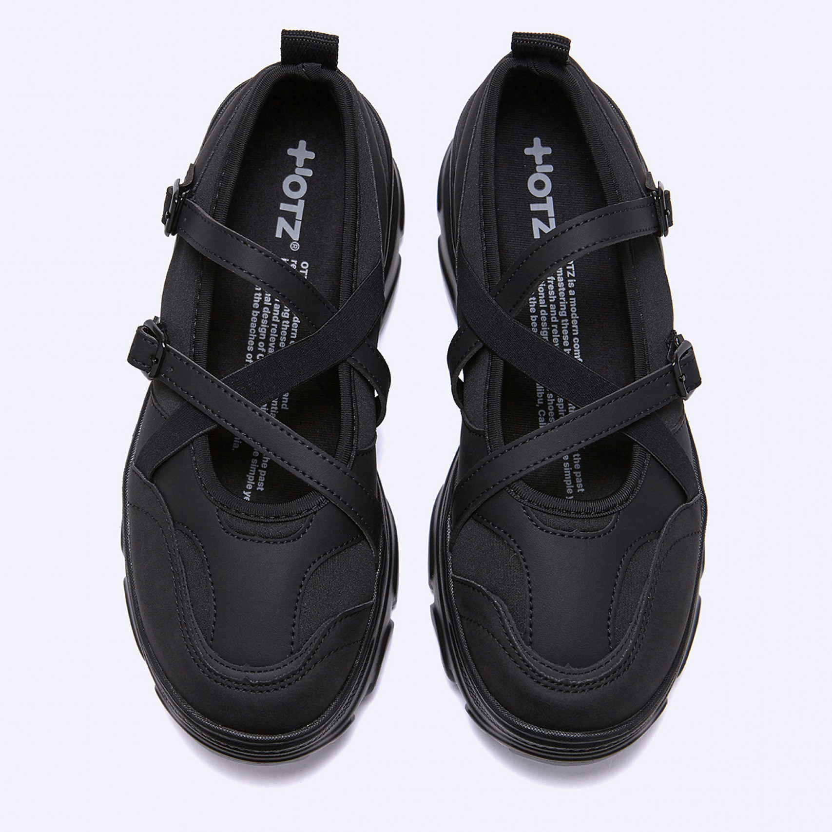 로미타 플랫폼 밴딩 메리제인 슈즈 블랙 / FLOTGA1W32