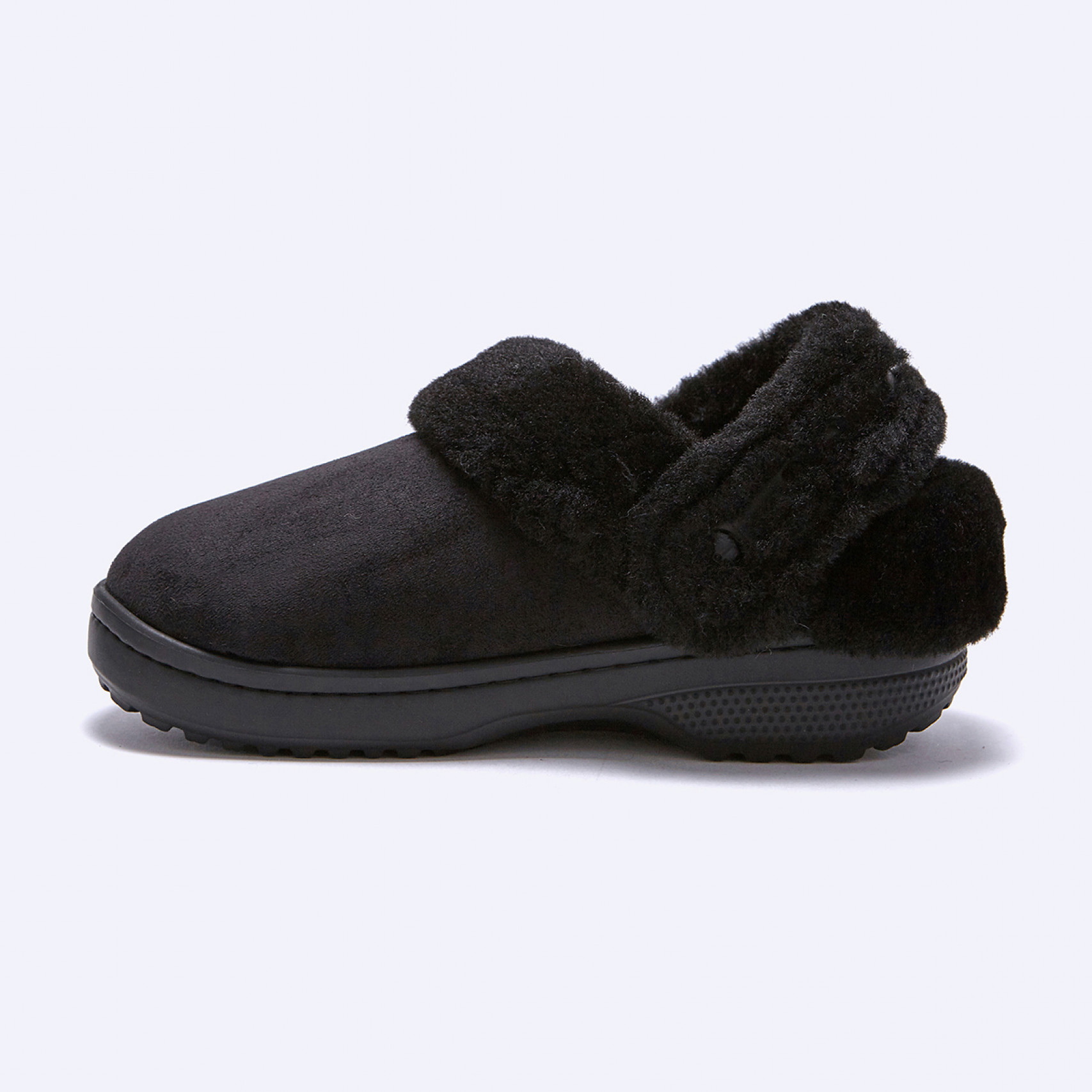 클래식 언퍼게터블 스웨이드 클로그 블랙 여성 / 212106-001