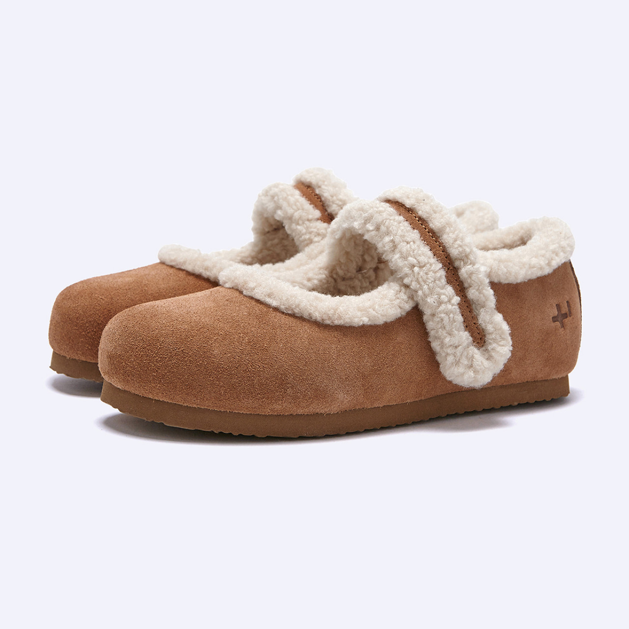 벌루니 퍼 스트랩 메리제인슈즈 카멜 / FLOTGA4W35