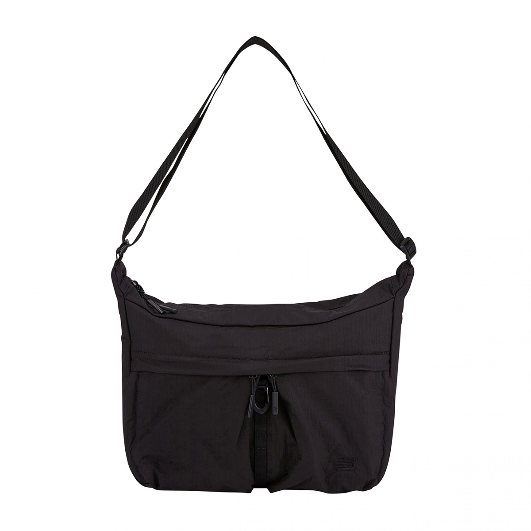 올라운드 매트글로시 투 포켓 크로스백 블랙 / NBGCFB2103