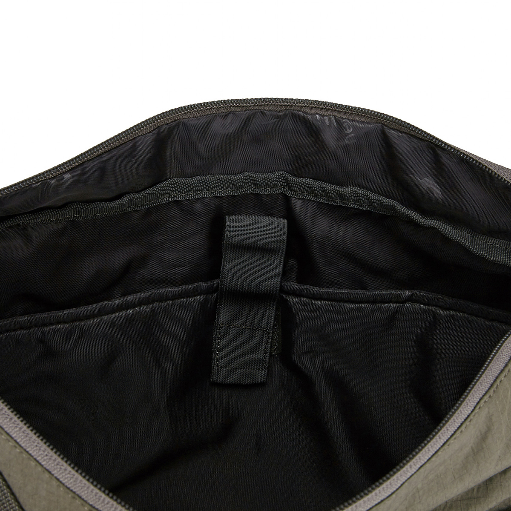 올라운드 매트글로시 투 포켓 크로스백 카키 / NBGCFB2103