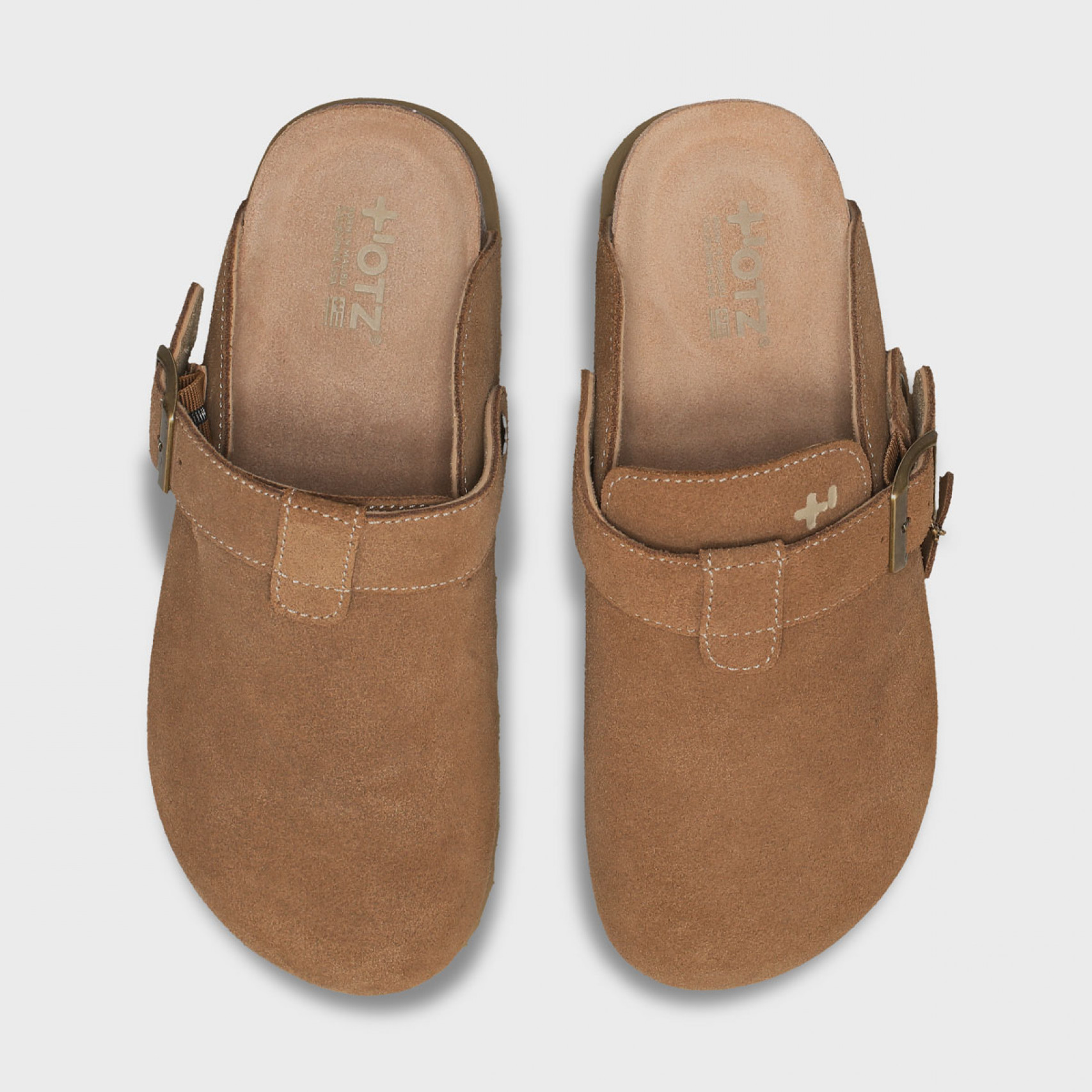 토피 스웨이드 클로그 베이지 여성 / FLOTGA1W46