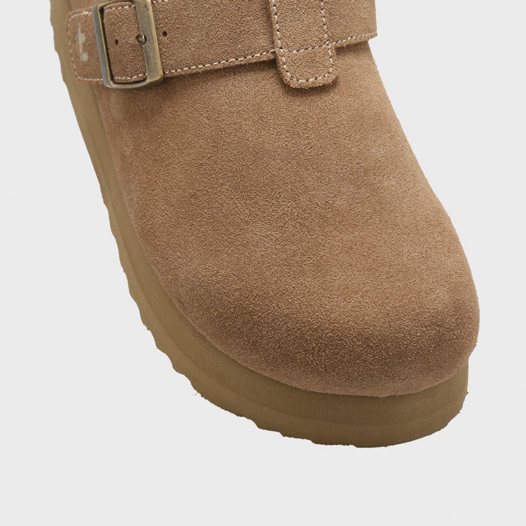 토피 스웨이드 클로그 베이지 여성 / FLOTGA1W46