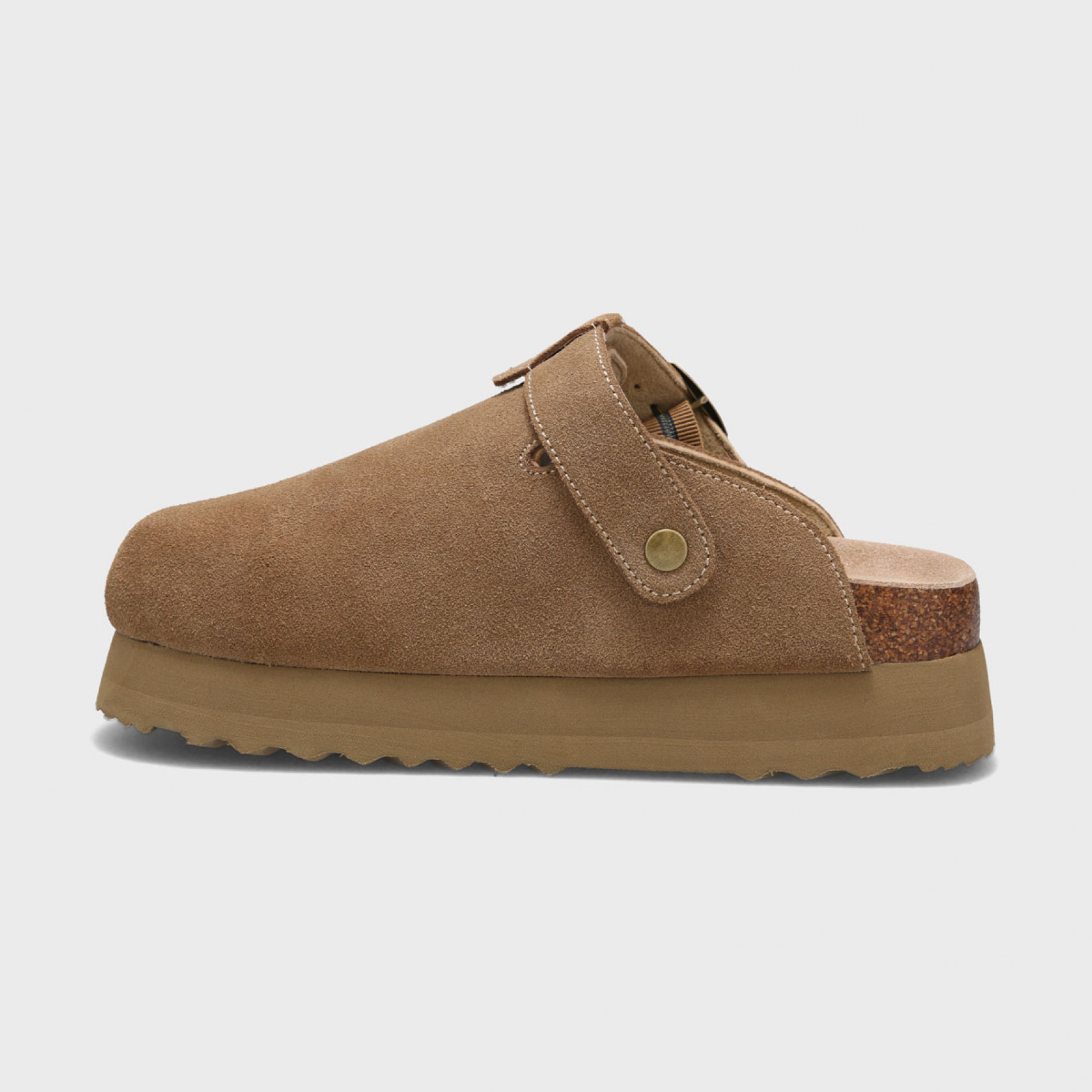 토피 스웨이드 클로그 베이지 여성 / FLOTGA1W46