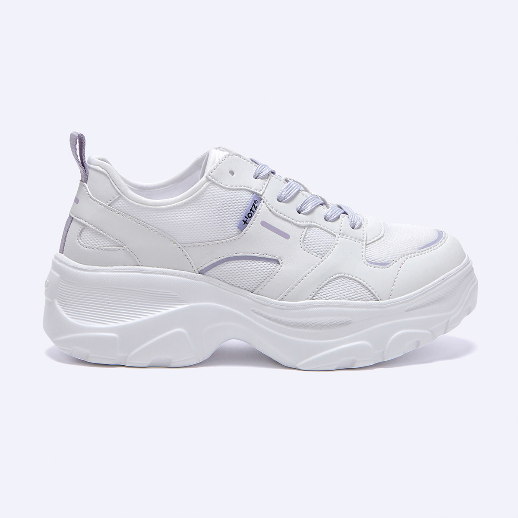 로미타 플랫폼 스니커즈 메쉬 화이트 / FLOTGA0W03