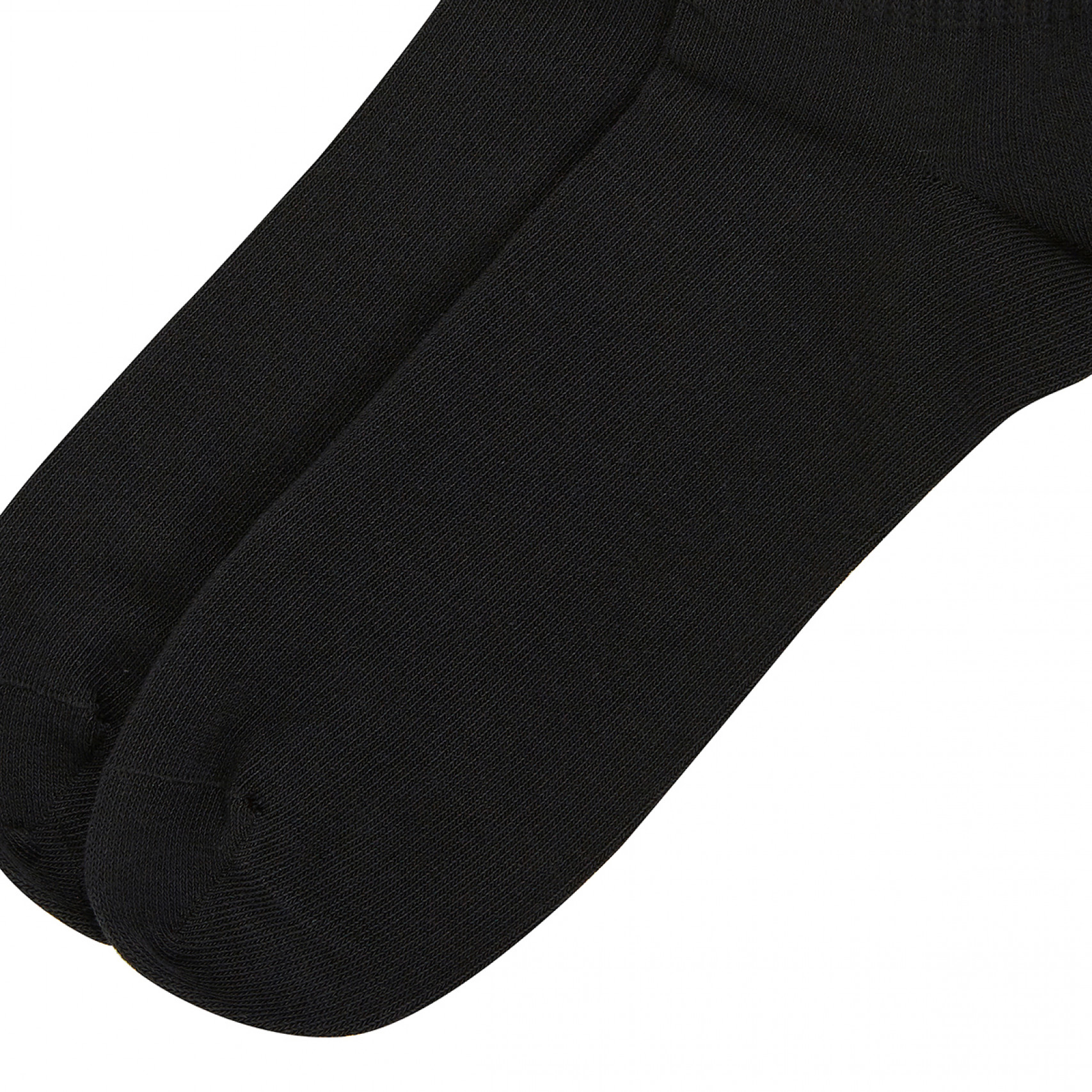 3 스트라이프 크루 삭스 3팩 블랙 / JV7402