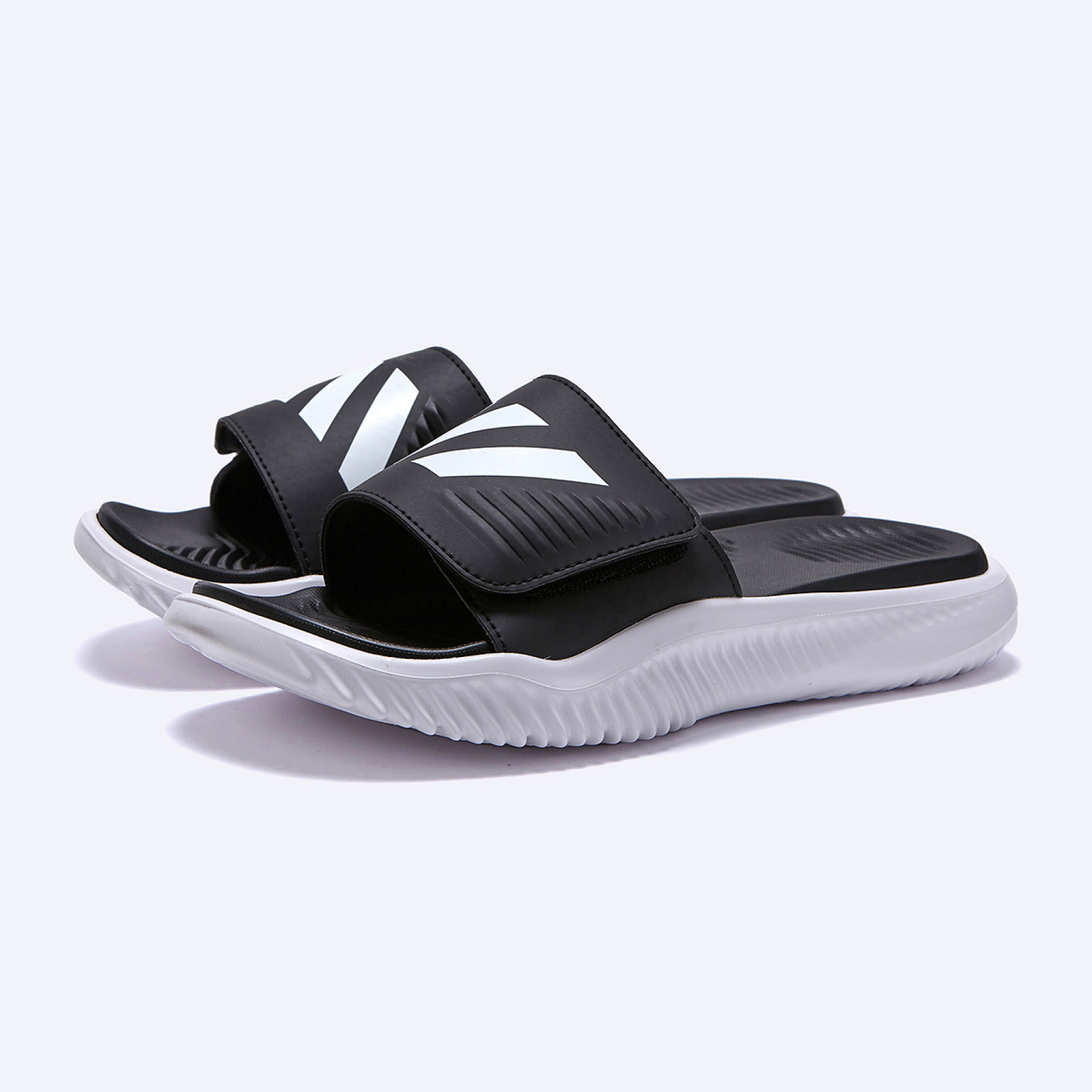 알파리스폰스 1.0 슬라이드 블랙 화이트 / JP5437