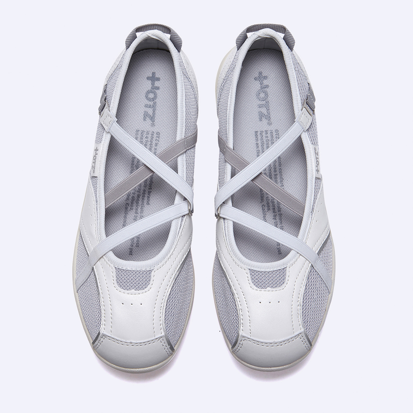 로마리 밴딩 플랫 스니커즈 화이트 / FLOTGA1W13