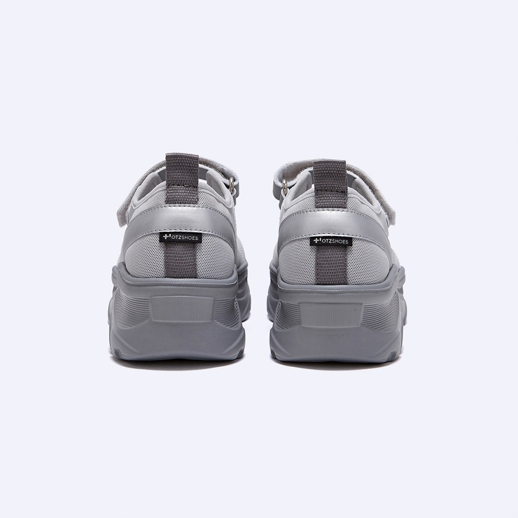 로미타 플랫폼 벨크로 스니커즈 실버 / FLOTGA1W39