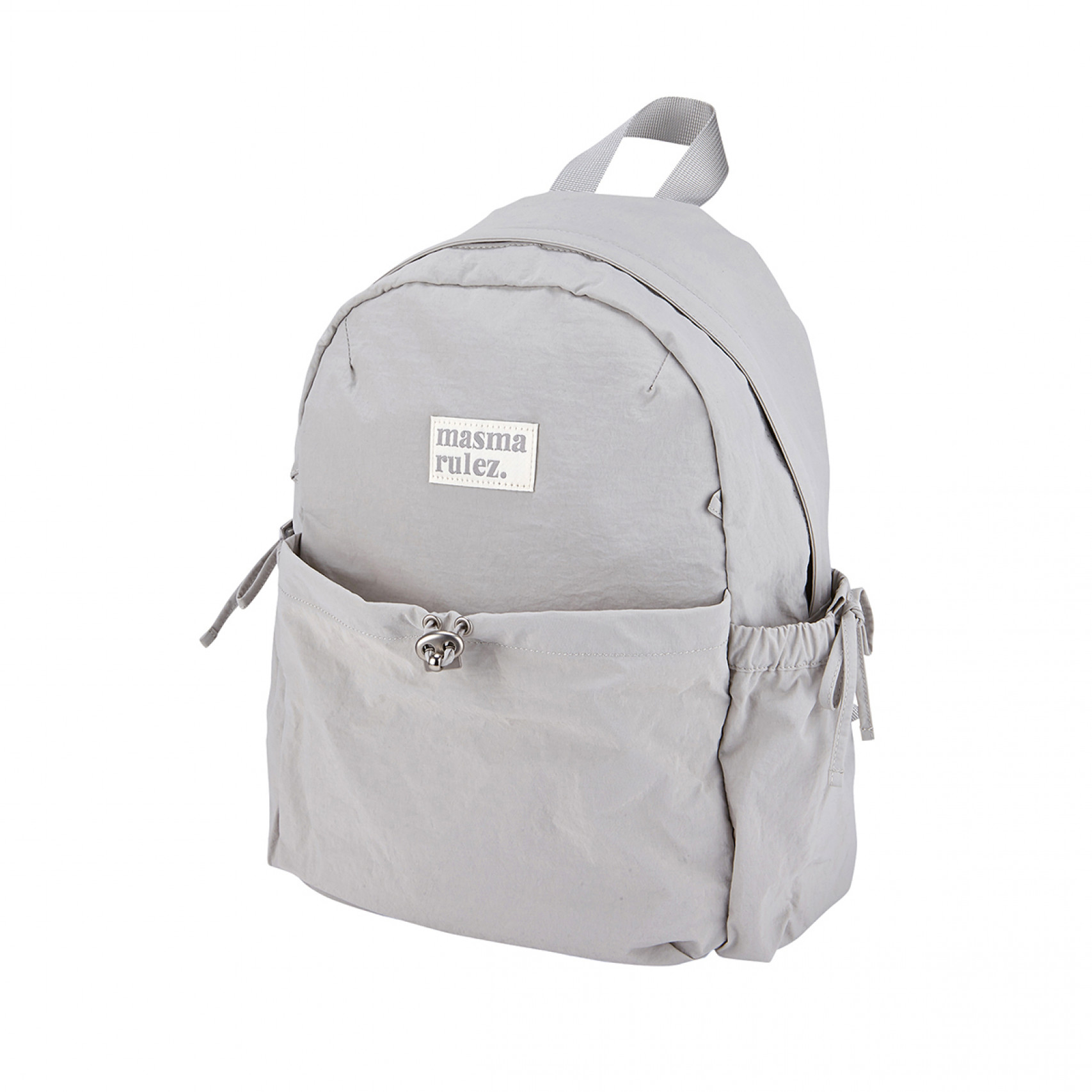 미니 리본 포켓 백팩 라이트 그레이