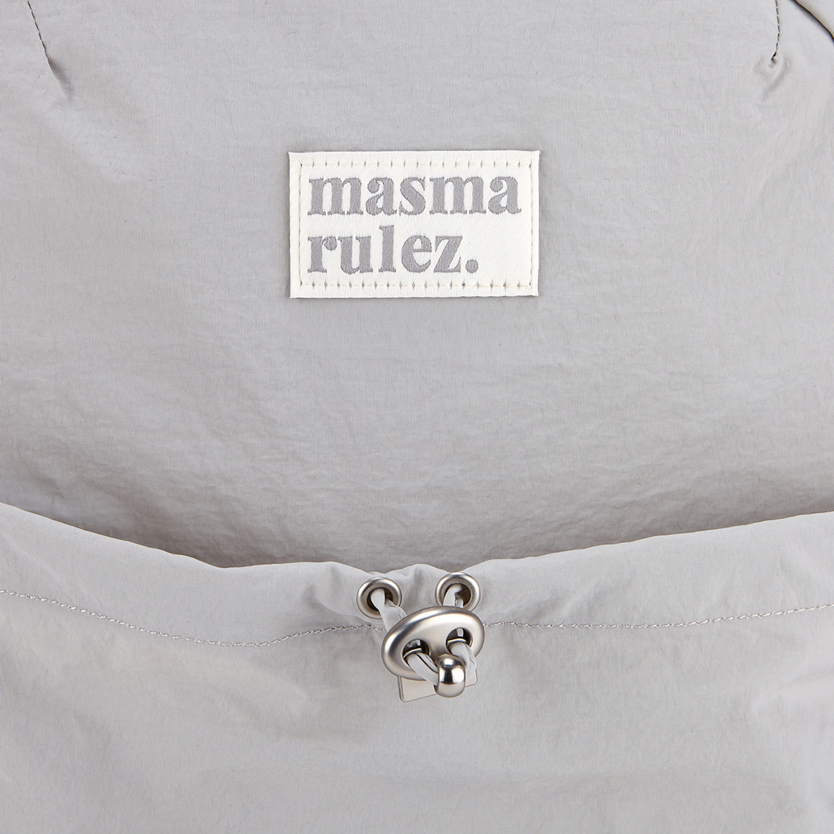 미니 리본 포켓 백팩 라이트 그레이