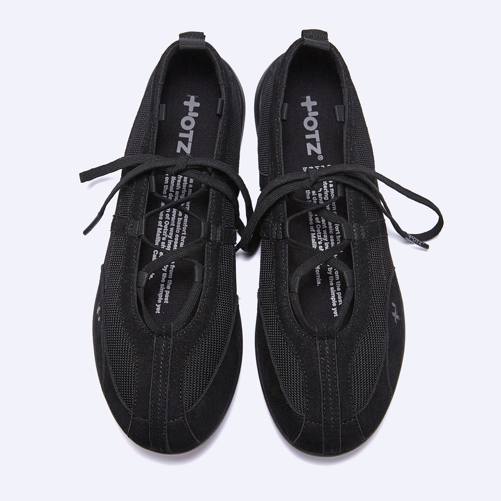 로마리 스트링 스웨이드 스니커즈 블랙 / FLOTGA1W70