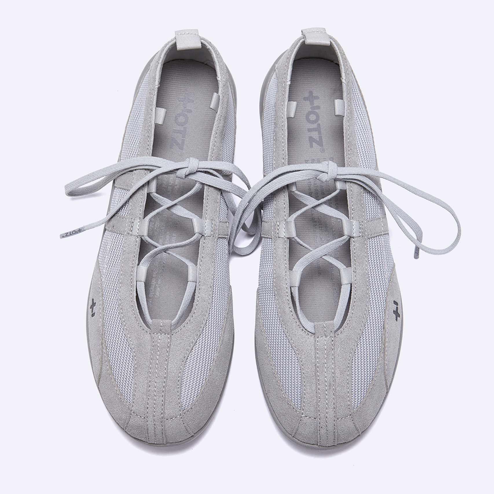 로마리 스트링 스웨이드 스니커즈 라이트 그레이 / FLOTGA1W71