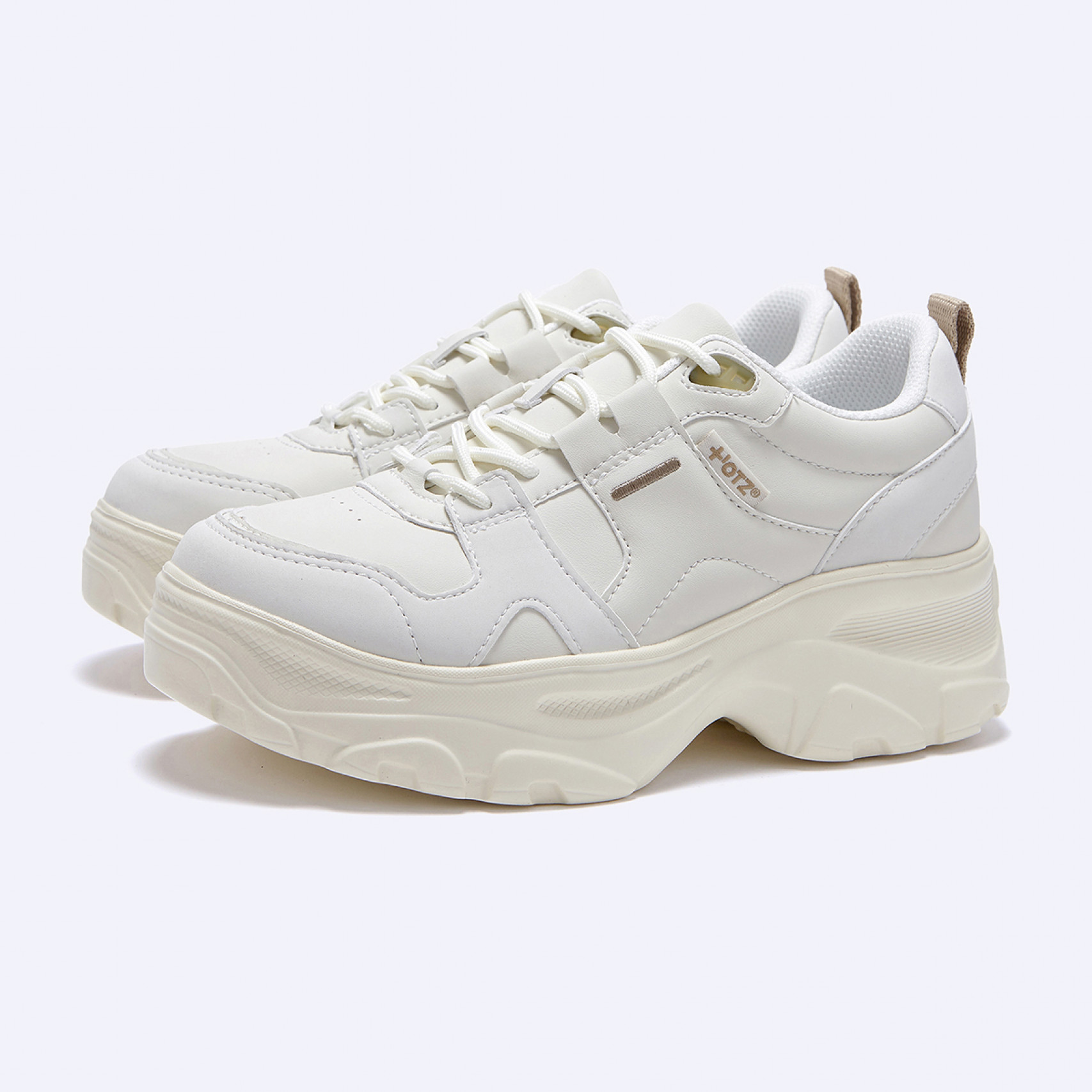 로미타 플랫폼 스니커즈 아이보리 / FLOTGA0W01