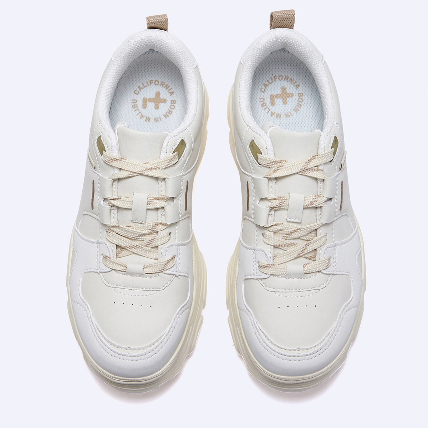 로미타 플랫폼 스니커즈 아이보리 / FLOTGA0W01