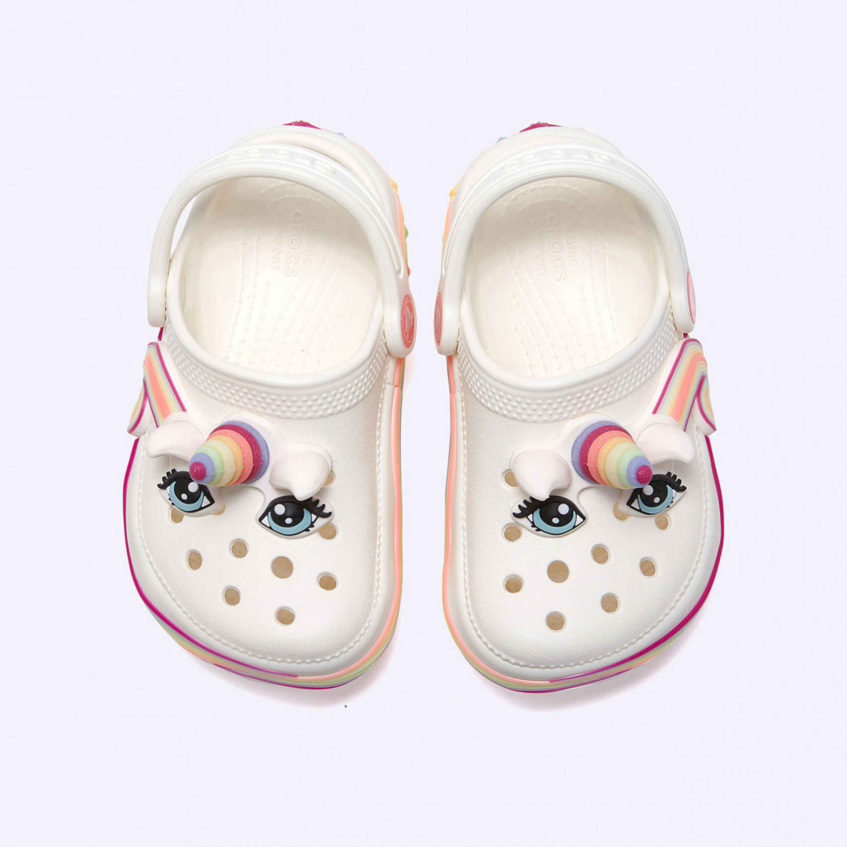 클래식 아이엠 레인보우 유니콘 클로그 토들러 / 212508-0WV