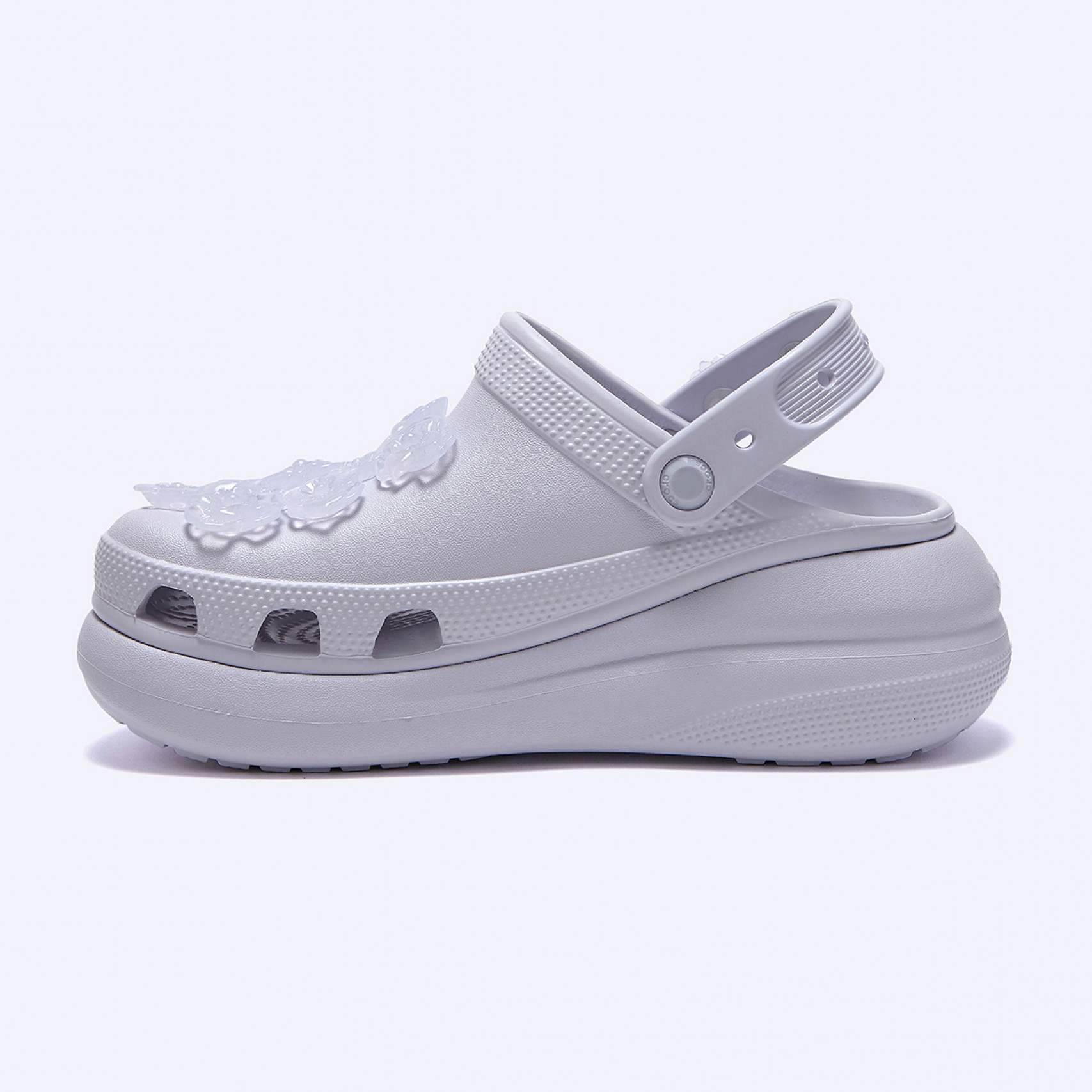 크러쉬 트랜스루센트 플로럴 클로그 / 213121-5BO