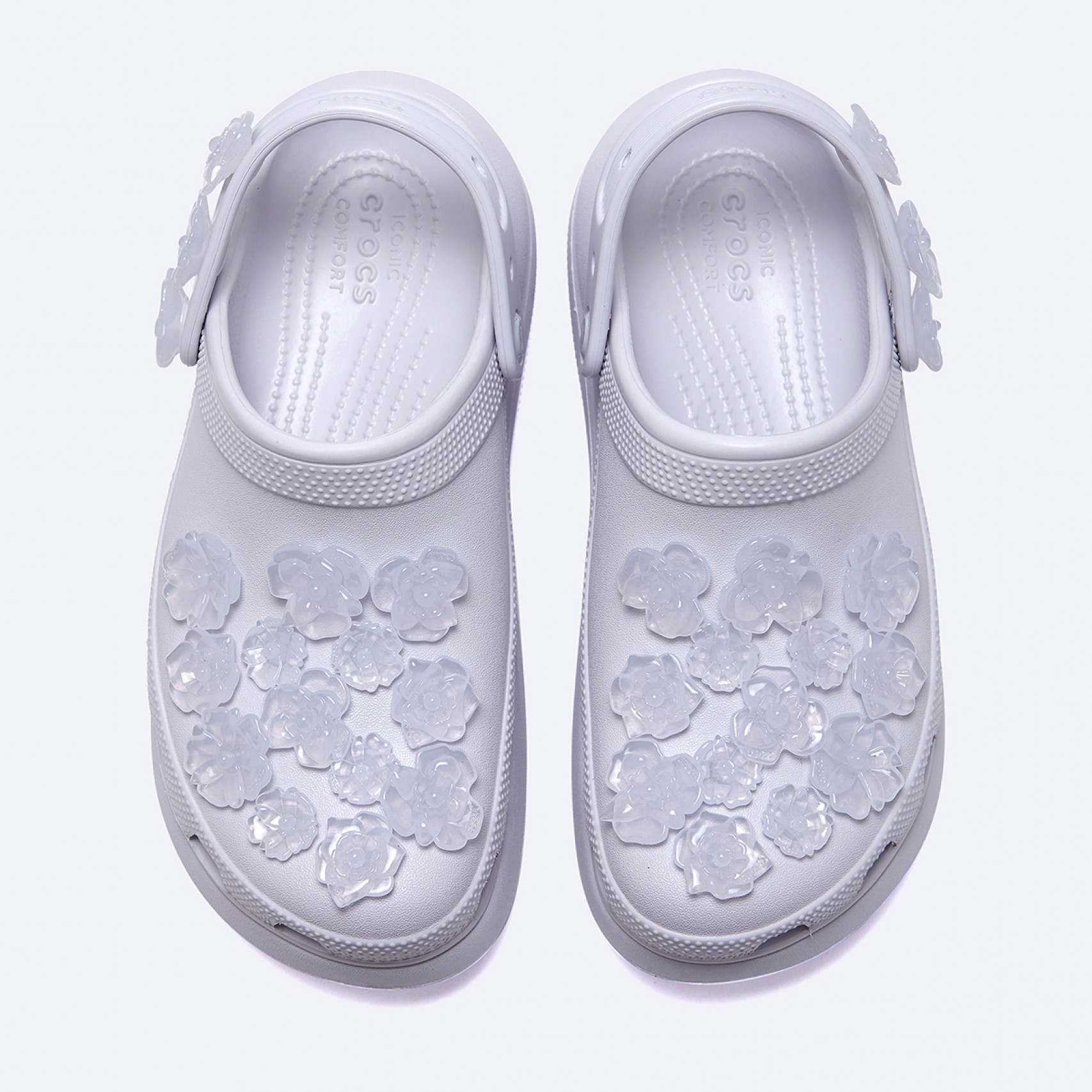 크러쉬 트랜스루센트 플로럴 클로그 / 213121-5BO