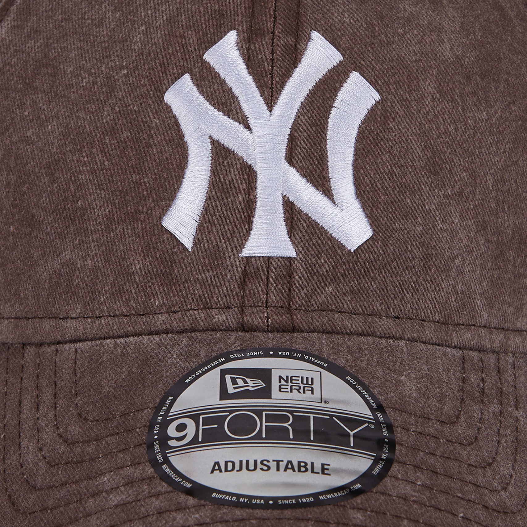 MLB 뉴욕 양키스 피그먼트 워시드 레트로 크라운 언스트럭쳐 볼캡 브라운 / 15131652