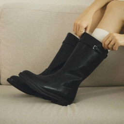 미들 부츠 블랙 4cm / FLPREF3W05