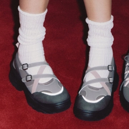 오찌X론론 로미타 플랫폼 밴딩 슈즈 핑크 / FLOTFA3W36