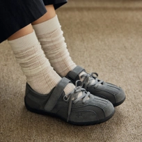 로마리 스웨이드 레이스업 스니커즈 그레이 / FLOTFA3W43