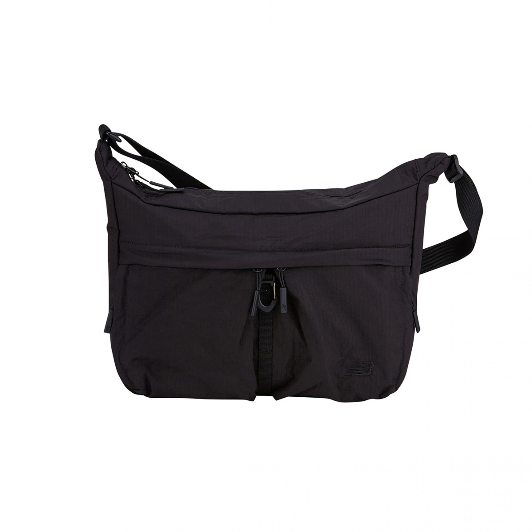 올라운드 매트글로시 투 포켓 크로스백 블랙 / NBGCFB2103