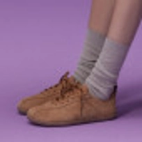 툴레아 플랫 스니커즈 스웨이드 카멜 / FLOTGA1W23