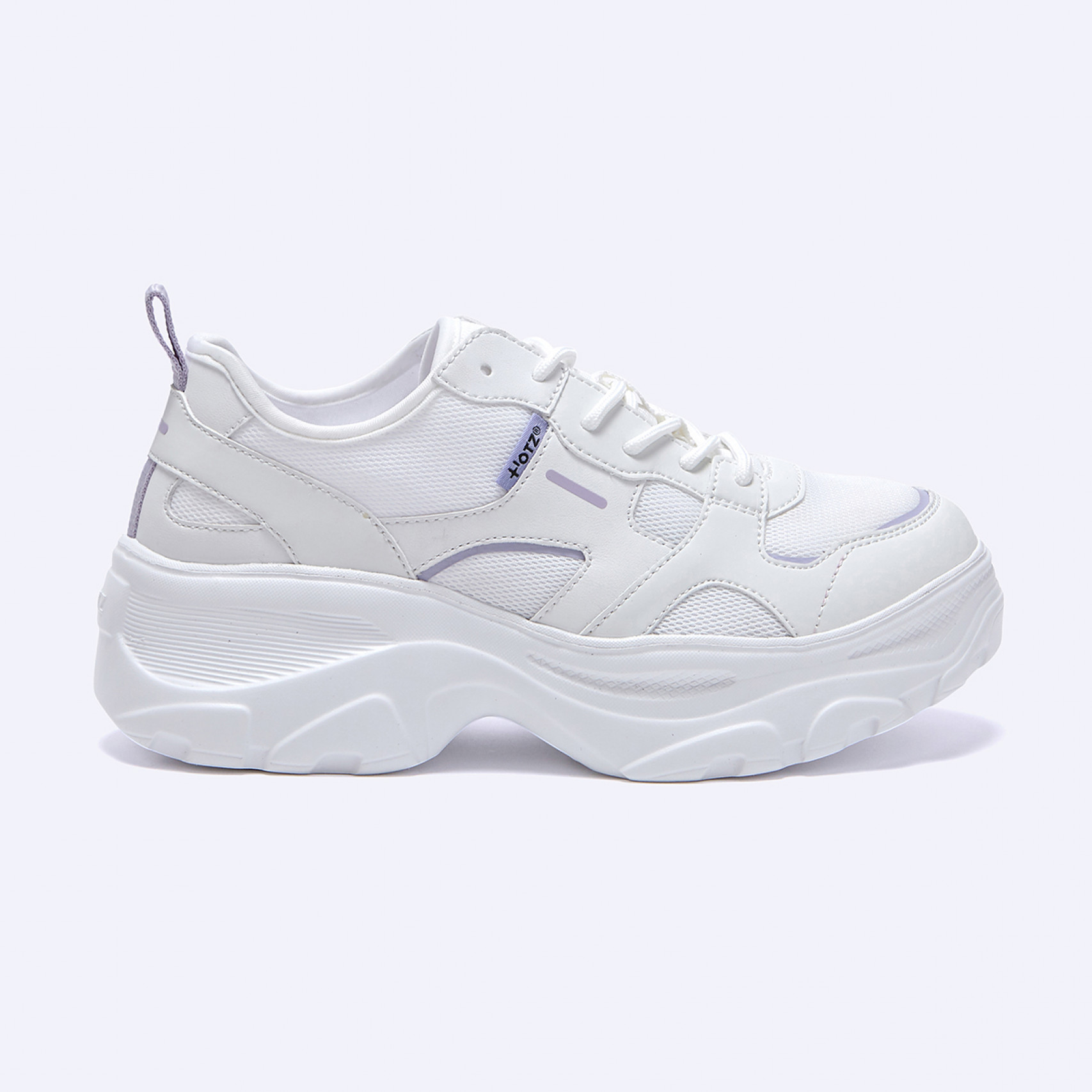 로미타 플랫폼 스니커즈 메쉬 화이트 / FLOTGA0W03