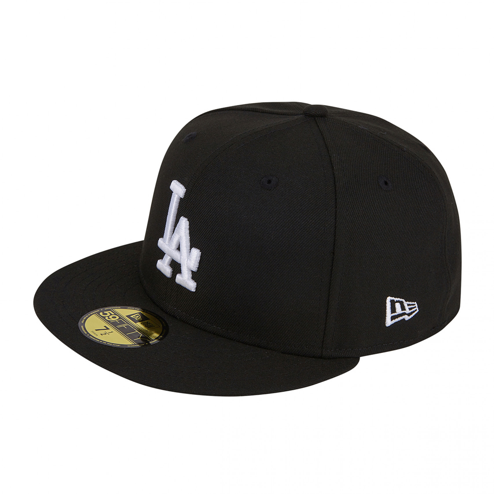 MLB LA 다저스 베이직 피티드캡 블랙 화이트 / 11591149