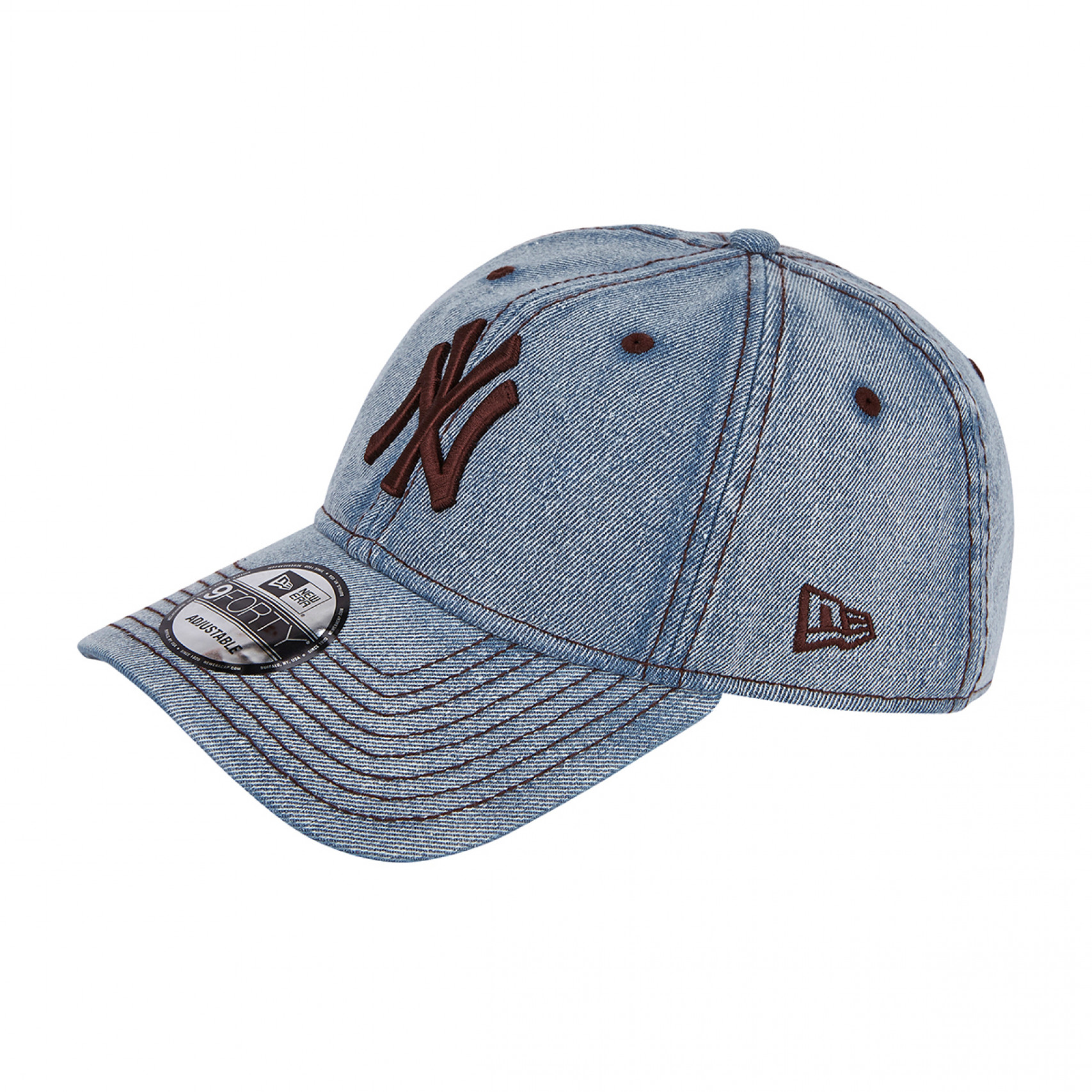 MLB 뉴욕 양키스 데님 시리즈 언스트럭쳐 볼캡 라이트 블루 / 14561855